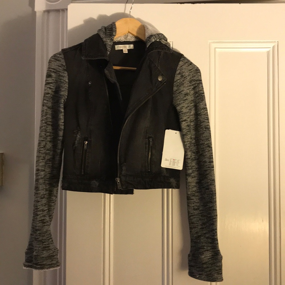 Jean and cotton jacket.